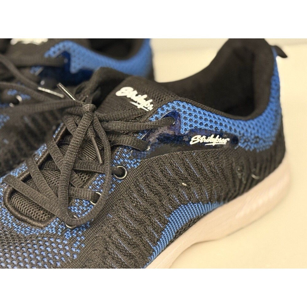 Strikeforce Men’s Bowling Shoes Blue Black Knit Sneaker Comfort Size 11 - Picture 2 of 8